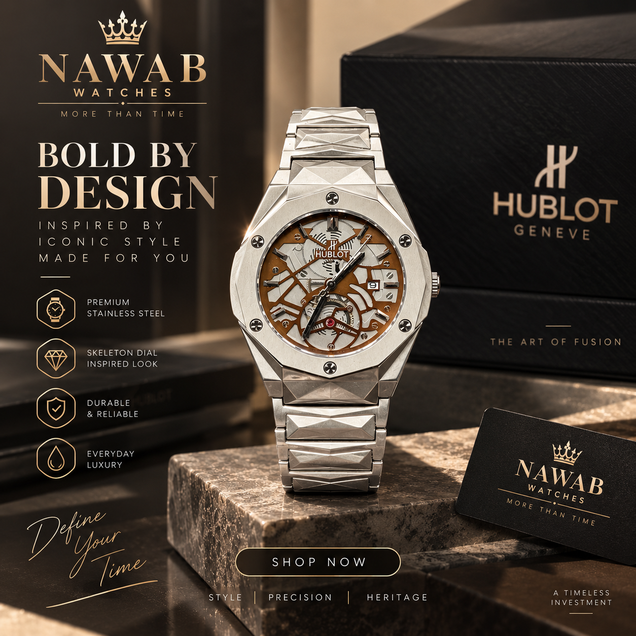 Hublot Skeleton Luxury Watch