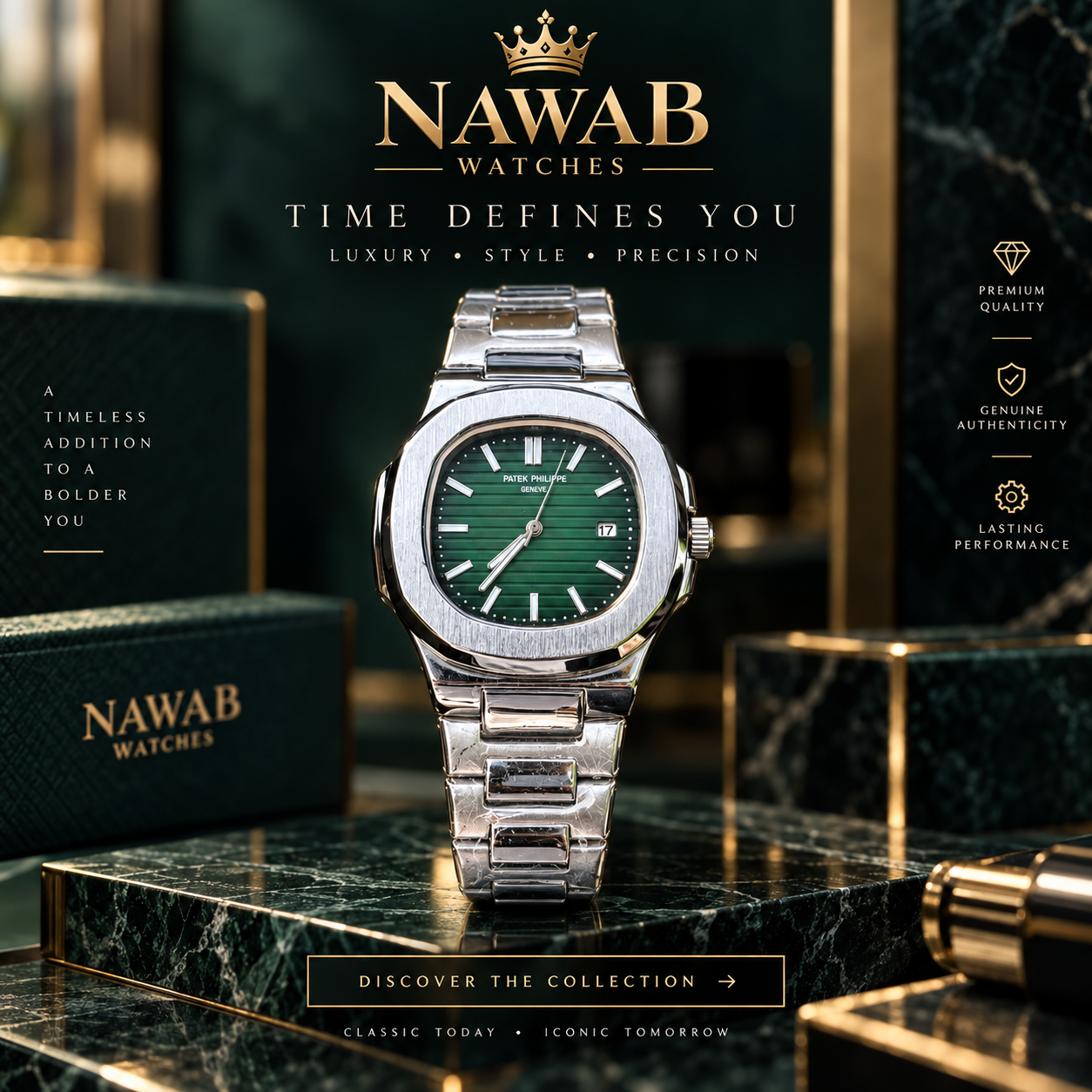 Royal Green Dial Watch Patek Philippe